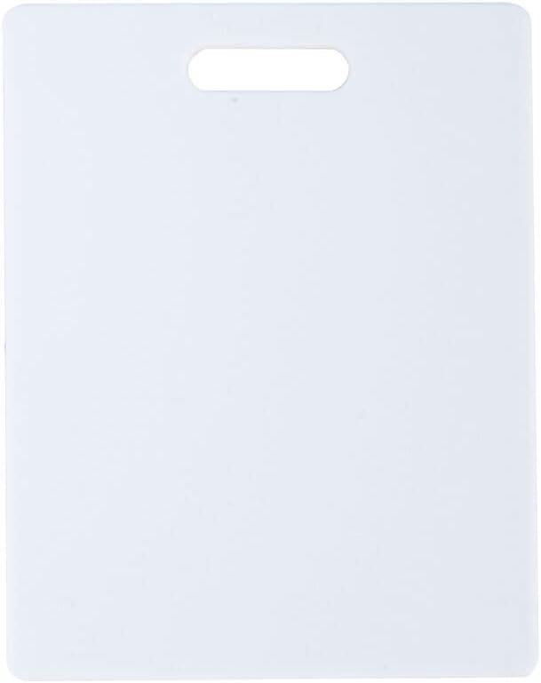 White Rectangular Plastic Dishwasher Safe Cutting Board