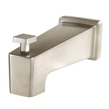 Brushed Nickel Wall Mounted Tub Spout with Diverter