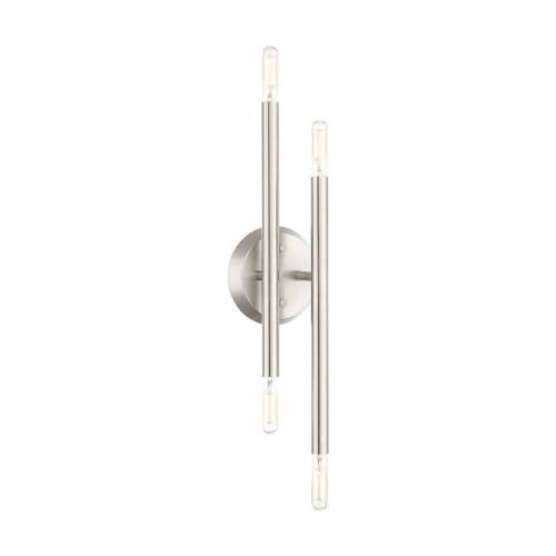 Livex Lighting Soho 4 - Light Wall Light in  Brushed Nickel