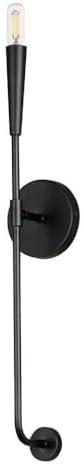 Maxim 24811 Vela 24" Tall Bathroom Sconce - Black