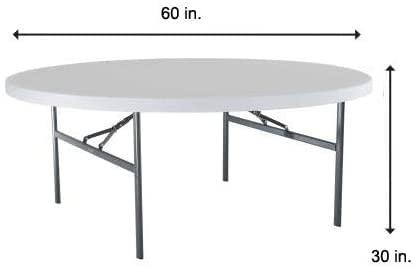 Gowinex Burgundy 5 ft. 60 inch Round Spandex Tablecloth Fitted Table Cover