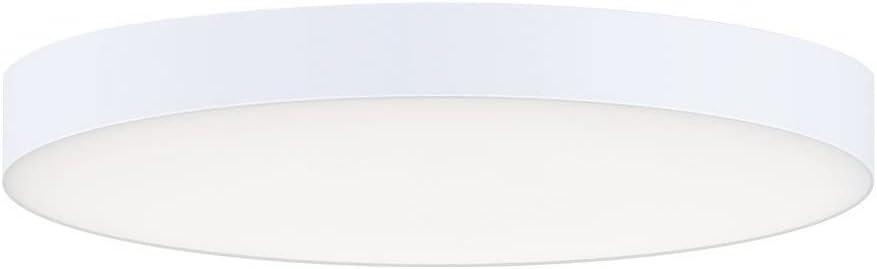 Maxim 57662Wt Trim 7" Wide Integrated Led Flush Mount Ceiling Fixture - White