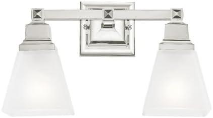 Livex Lighting Mission 2 - Light Vanity in  Polished Nickel