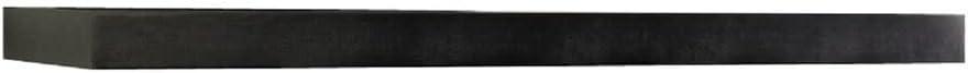 InPlace 24" Floating Shelf Wall Mounted Hidden Brackets Espresso : Modern Decor, Wood Composite, Includes Mounting Hardware