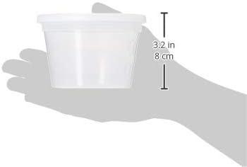 [48 Sets -16 oz.] Plastic Deli Food Storage Containers with Airtight Lids - Soup Containers with Lids