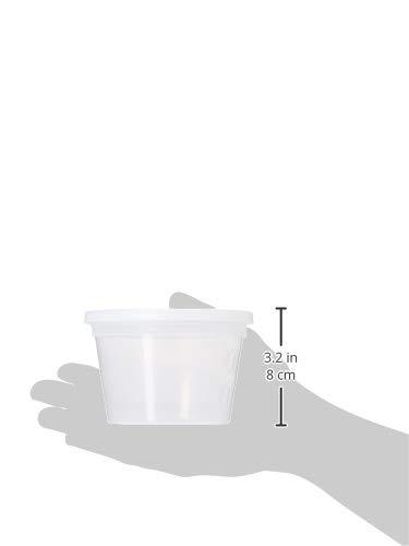 [48 Sets -16 oz.] Plastic Deli Food Storage Containers with Airtight Lids - Soup Containers with Lids