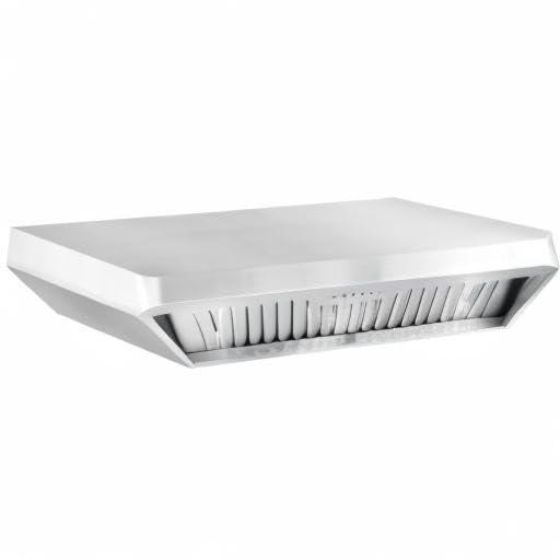 Cosmo 36 in. Ducted Under Cabinet Range Hood in Stainless Steel with Push Button Controls, Permanent Filters, LED Lights