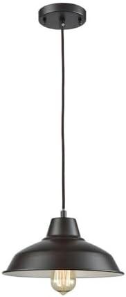 Oil Rubbed Bronze Mini Pendant Light with Metal Shade