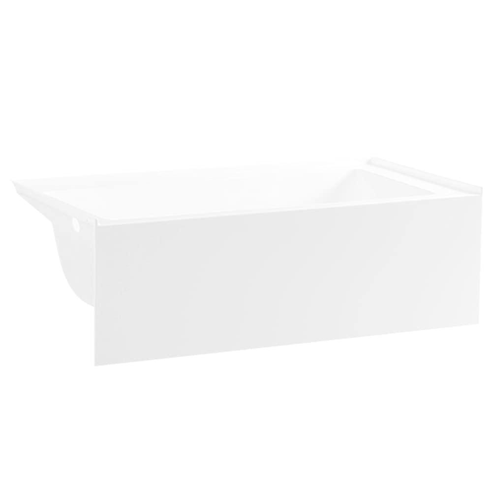 Kingston Brass Aqua Eden 66-Inch Acrylic Rectangular 3-Wall Alcove Tub
