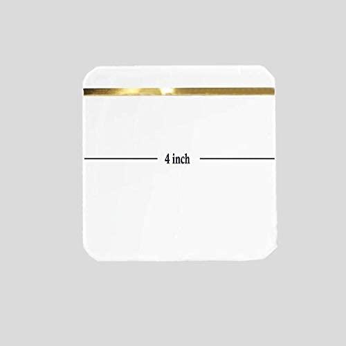 Mercer41 Raniyha Marble Round Coaster 4-Pack