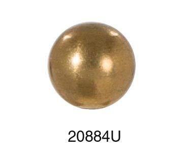 B&P Lamp® 3/4" Diameter Brass Ball Finial, 1/4-27F, Unf