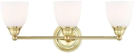 Livex Lighting Somerville 3 - Light Vanity in  Polished Brass