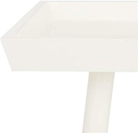 George Oliver Corlien Solid Wood Tray Top End Table