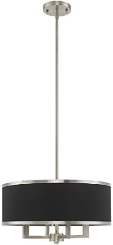 Livex Lighting Park Ridge 4 - Light Chandelier in  Brushed Nickel