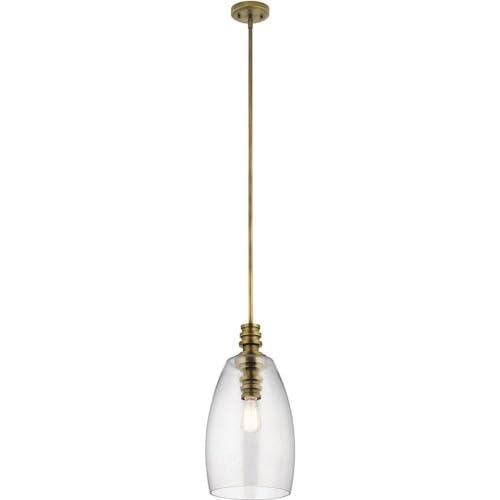 Kichler Lighting Lakum 1 - Light Pendant in  Natural Brass