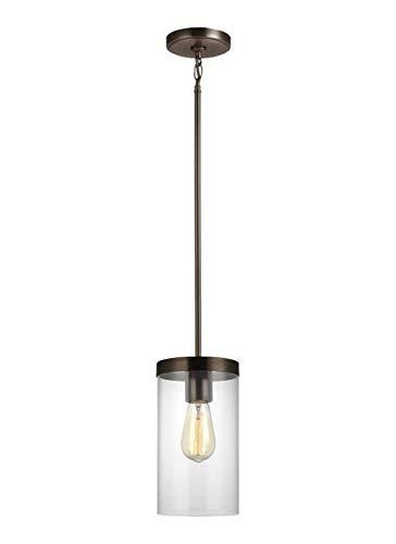 Sea Gull Lighting 6590301-778 Zire Pendant, 1-Light 60 Watts, Brushed Oil Rubbed Bronze