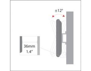 Amer Mounts Tilting Flat Panel Wall Mount Bracket for Monitors/TVs Supports Flat Panel Sizes 13" to 27" EZW1327 - EZW1327 low-profile wall mount is made for most 13"-27" LED, LCD flat panel Monitor...