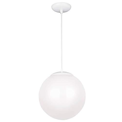 Leo Satin Aluminum 8" Globe Pendant with White Glass Diffuser