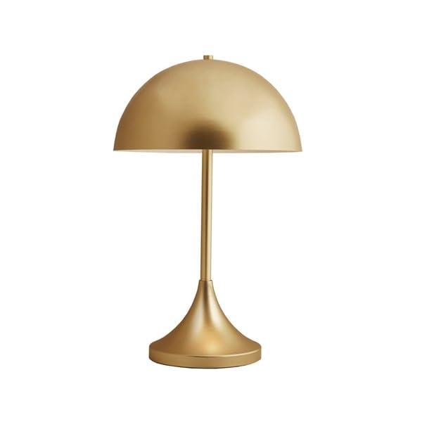 Everly Quinn Augusta Art Deco Dome-Shaped 2-Light Metal Table Lamp