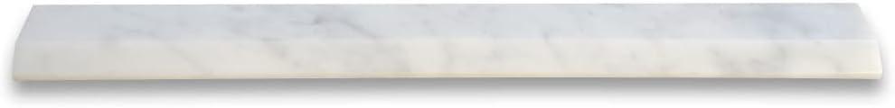 Carrara White Marble Beveled Pencil Edging Trim Molding