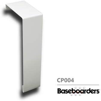 Baseboarders Baseboarders Basic Steel Easy Slip-On Baseboard Heater Cover Coupler - White