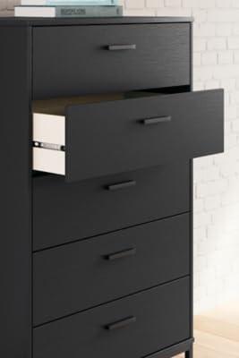 Signature Design by Ashley Socalle 5 Drawer Dresser, Black