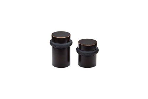 Flat Black Brass Cylindrical Floor Door Stop