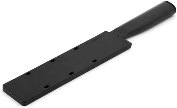 Kitchenaid Classic Ceramic Serrated Bread Knife with Endcap and Blade Cover, 6-inch, Black