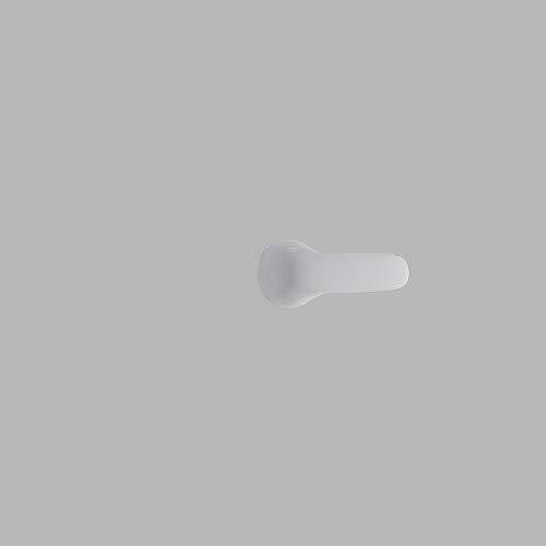 White Polished Metal Lever Handle for Tub & Shower