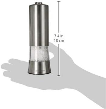 Frieling Zassenhaus Gera Stainless Steel/Acrylic Electric Salt Mill