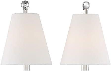 RIV-382-PN-Crystorama Lighting-Riverdale 1-Light Wall Sconce in Traditional Style including 2 Stem Styles - 6 Inches Wide by 14.5 Inches High-Polished