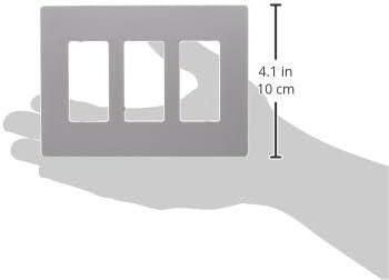 Legrand Radiant 3-Gang Decorator Rocker Screwless Wall Plate