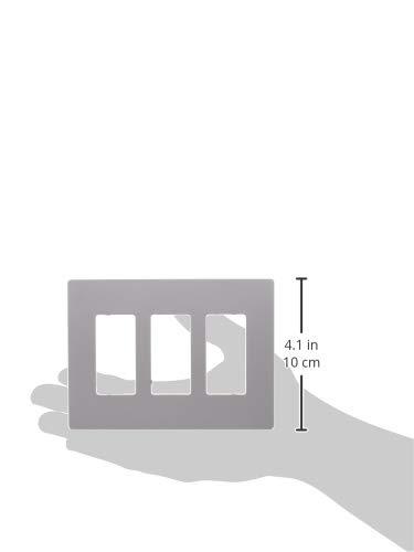 Legrand Radiant 3-Gang Decorator Rocker Screwless Wall Plate