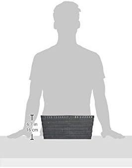 Whitmor Rattique Storage Baskets - Set of 3 - Gray