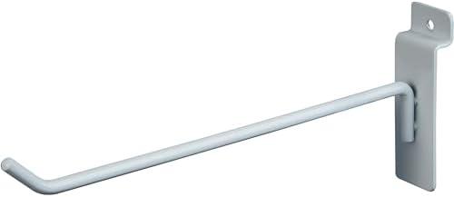 Econoco - EWH/H8 - 8" Deluxe White Slatwall Hook - Sold in Pack of 96