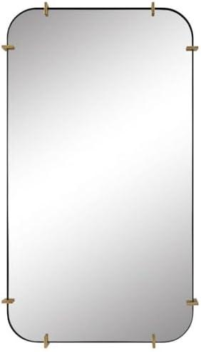 Uttermost Pali Black 27 1/4" x 47 1/2" Rectangular Wall Mirror