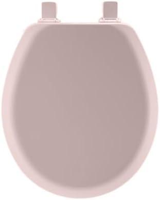 ComfortCreator Venetian Pink Elongated Molded Wood Toilet Seat