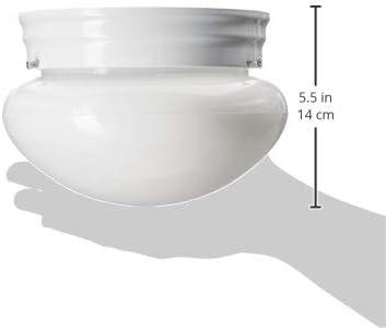 Webster 1-Light White Flush Mount with LED Bulb