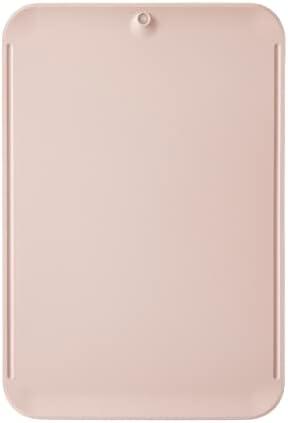 Premium Upgraded doblé Non-Scratch Flexible Cutting Board for Chopping, Scratch Free, Juice Grooves with Easy Grip Handle, Non-Slip Dishwasher Safe for Kitchen 9.3" x 13.7" (Baby Pink)