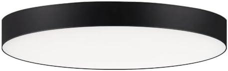 Maxim 57662Wt Trim 7" Wide Integrated Led Flush Mount Ceiling Fixture - Black