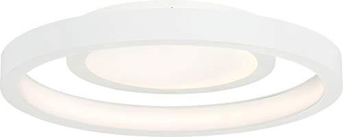 George Kovacs Knock Out 14" Wide White LED Modern Ceiling Light
