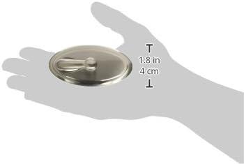 Satin Nickel Oval Metal Hook for Drywall Installation