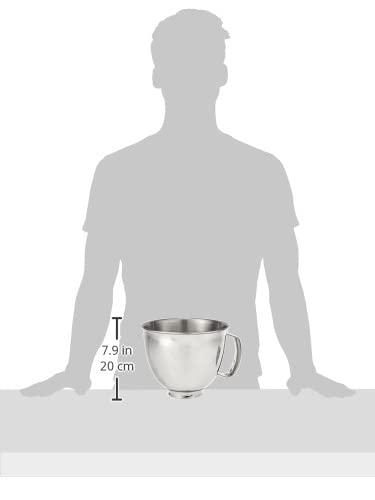 KitchenAid 3.5 Quart Polished Stainless Steel Bowl with Handle - KSM35SSFP