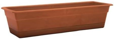 Bloem 24-in Wide Dura Cotta Resin Window Box Planter - Terra Cotta Color