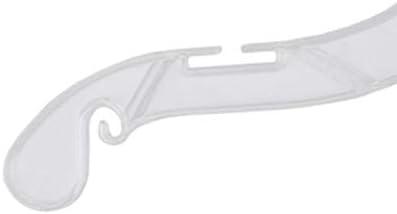 14 inch Clear Plastic Junior Dress Hangers - Case of 100