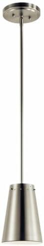 Kichler Intex 6" Wide Brushed Nickel LED Mini Pendant