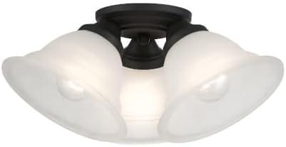 Livex Lighting Wynnewood 3 - Light Flush Mount in  Black