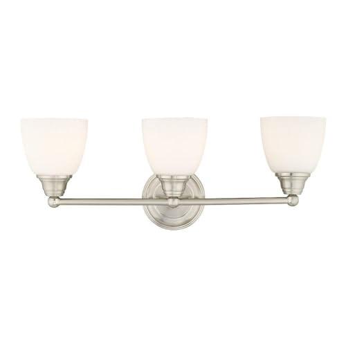 Livex Lighting Somerville 3 - Light Vanity in  Brushed Nickel