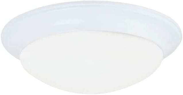 Nash 10.87" Satin Etched Glass LED Flush Mount in White