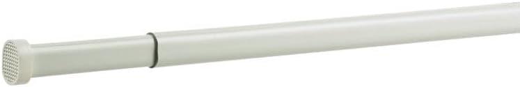 Kenney White Oval Spring Tension Rod, 48-84 Inches